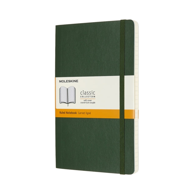 Moleskine Large Ruled Softcover Notebook: Myrtle Green-8053853600011