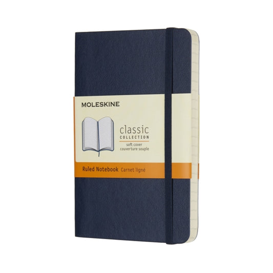 Moleskine Sapphire Blue Pocket Ruled Notebook Soft-8055002854719