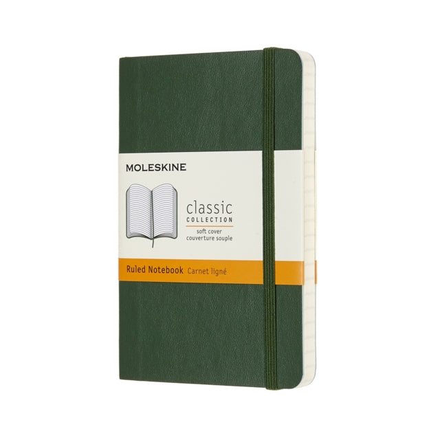 Moleskine Pocket Ruled Softcover Notebook: Myrtle Green-8058647629148