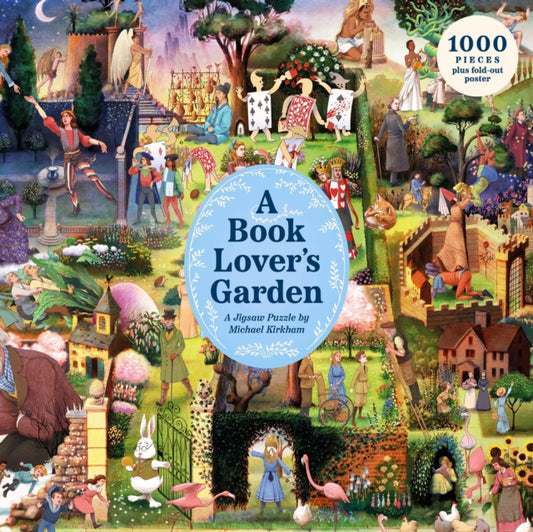 A Book Lover's Garden : A 1000-piece jigsaw puzzle by Michael Kirkham-9781399629553