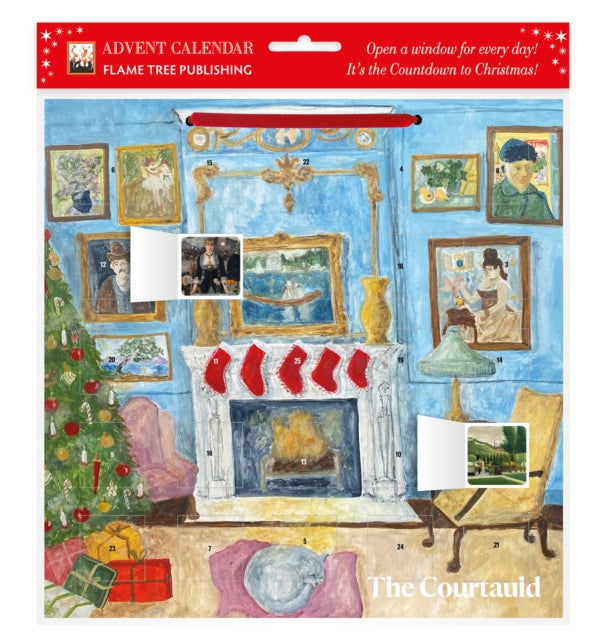 The Courtauld: Decorated for Christmas Advent Calendar (with stickers)-9781804175187