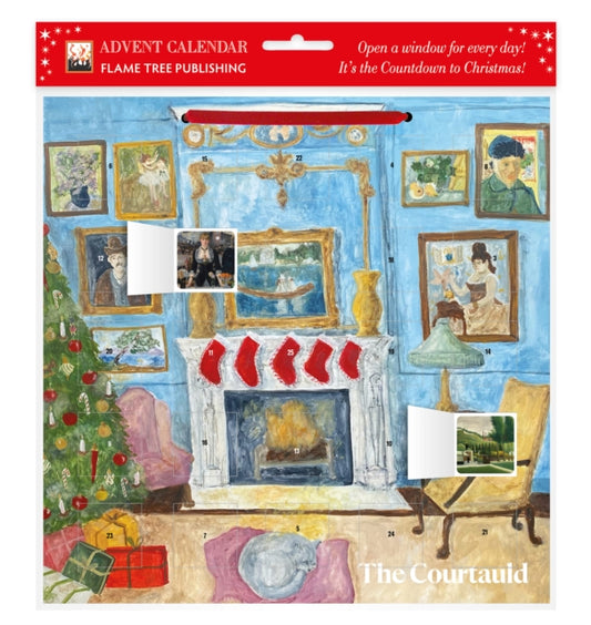 The Courtauld: Decorated for Christmas Advent Calendar (with stickers)-9781804175187