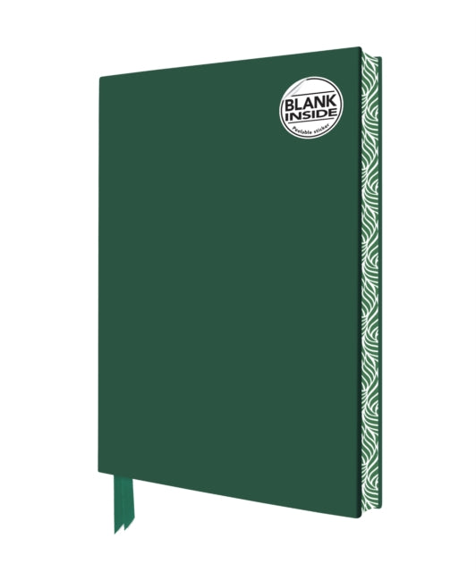 Racing Green Blank Artisan Notebook (Flame Tree Journals)-9781804179543