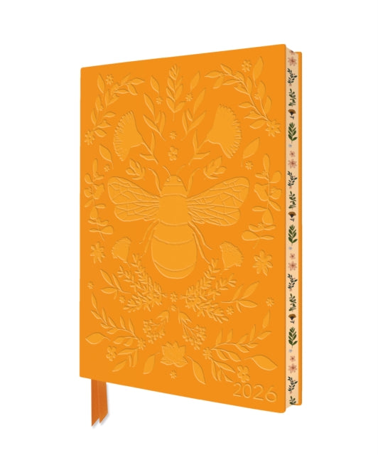 Jade Mosinski: Bee 2026 Artisan Art Vegan Leather Diary Planner - Page to View with Notes-9781835624784